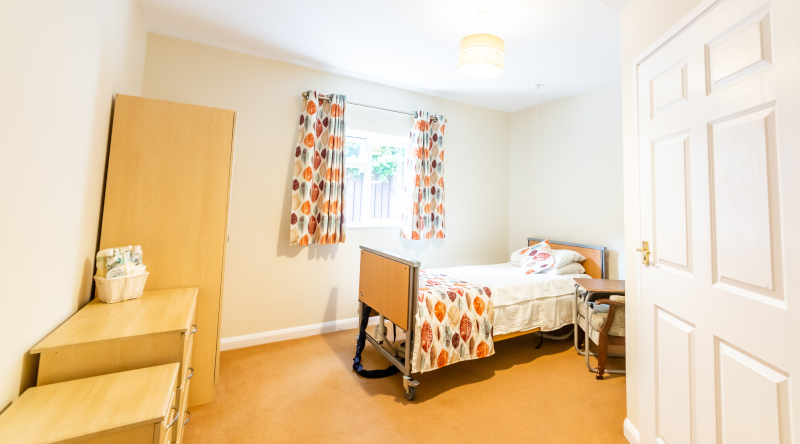 Care home bedroom